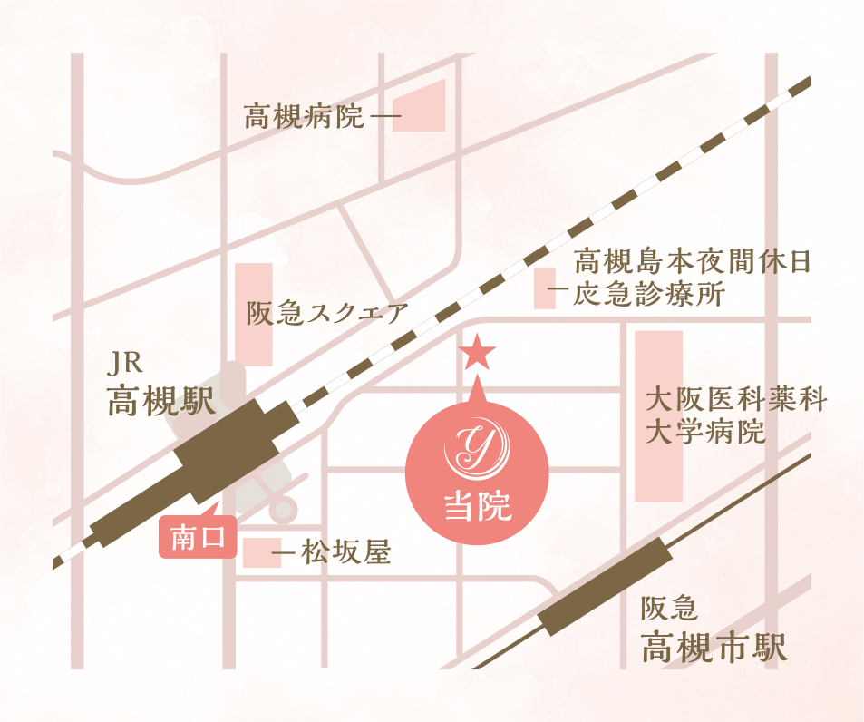 よしかわ乳腺クリニックイラストマップ